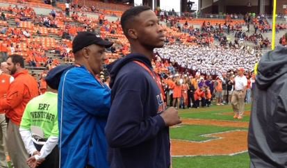 Mitchell attended the thrilling Clemson-Louisville game in 2016