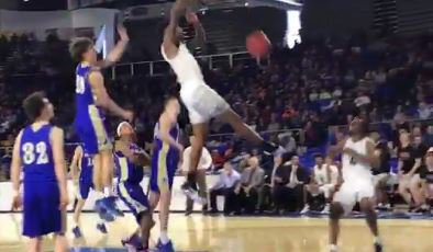 WATCH: Higgins with thunderous dunks vs. Brentwood