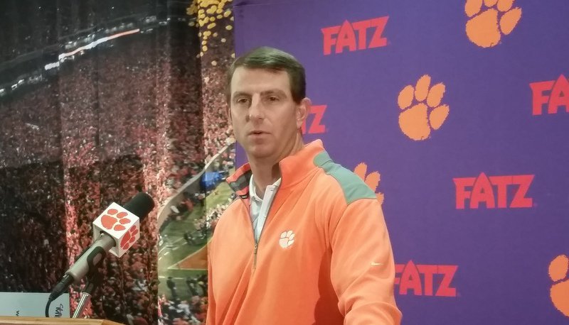 No Pizza Party, but Swinney ready for Championship Phase