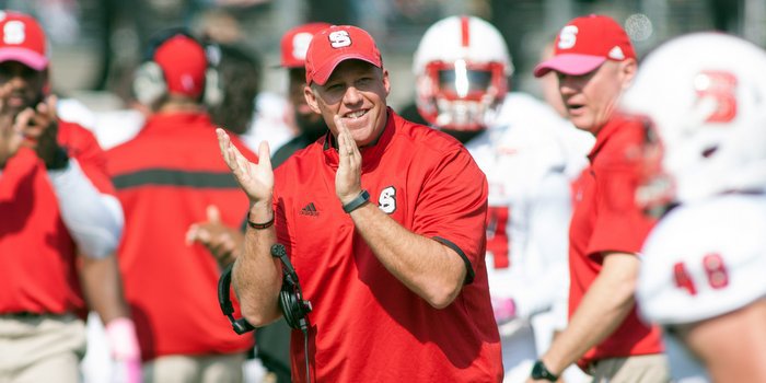 Doeren hopes the full moon helps the Wolfpack Saturday (Photo by Jeremy Brevard, USAT)