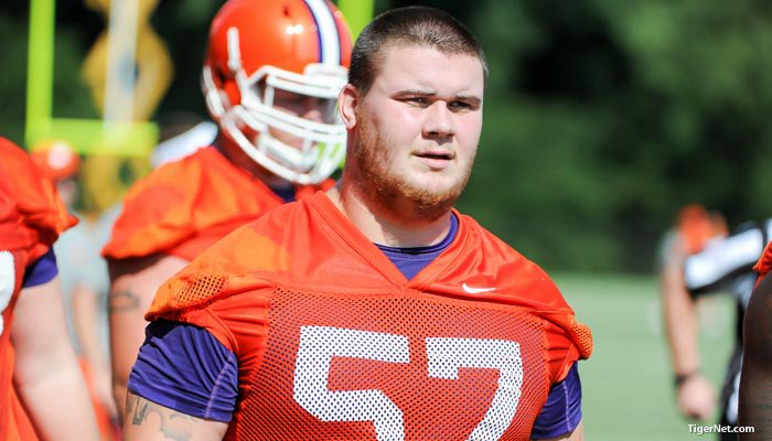 Senior center Jay Guillermo is the unquestioned leader on the offensive line.