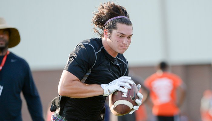 Spector works out at Swinney's camp last summer