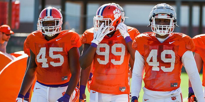 (Left to right) Chris Register, Clelin Ferrell and Richard Yeargin will be counted on in Bryant's absence 