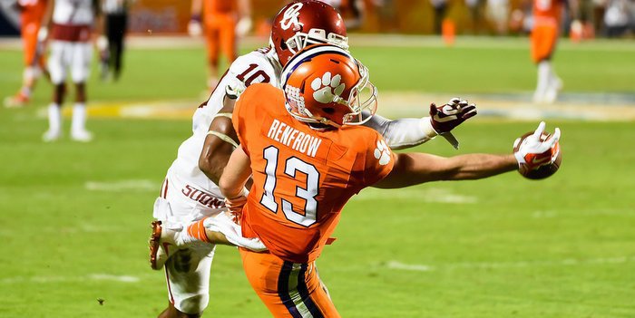 Hunter Renfrow does it all for the Tigers
