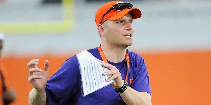 Brandon Streeter is one of the bright young coaches on Clemson's staff