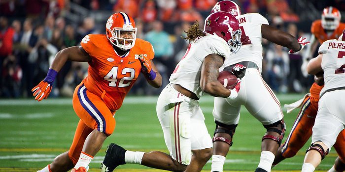 Christian Wilkins and Clemson take on Alabama in the title game next Monday 