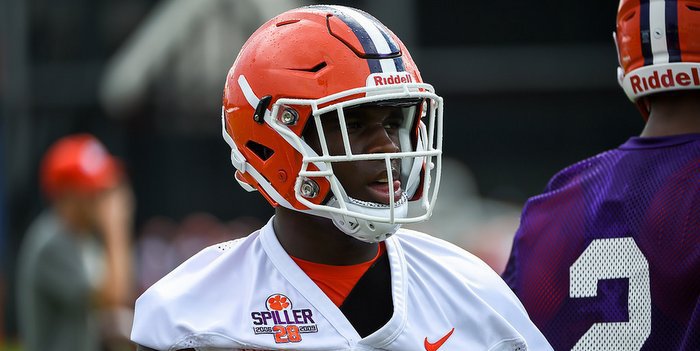 Feaster works out at Tueaday's practice