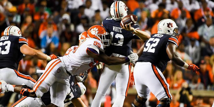 Clelin Ferrell and the Clemson defense get Auburn in early September 