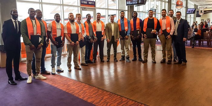 Clemson players that graduated last week (Photo courtesy of Clemson Football Twitter)