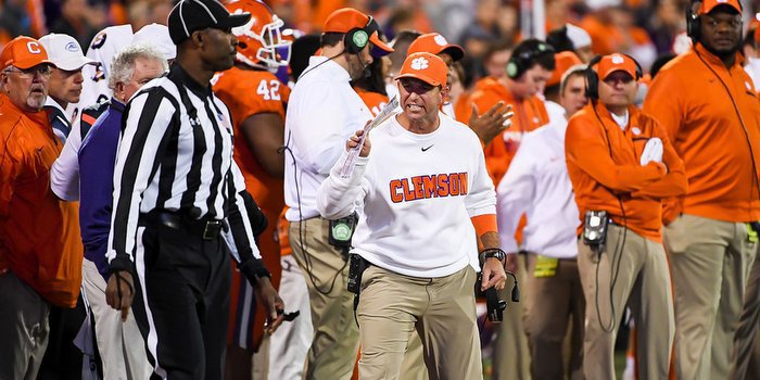 No pressure? Swinney says,