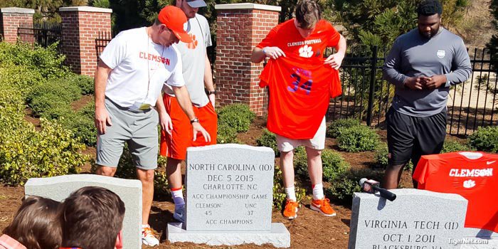 The Tigers added two new tombstones last season