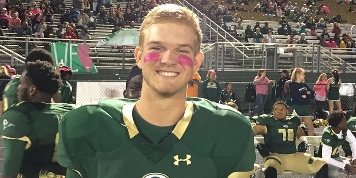 Brice smiles after last Friday's win over Woodstock 