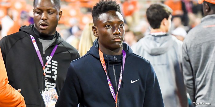 McKinley at Clemson's home game against South Carolina