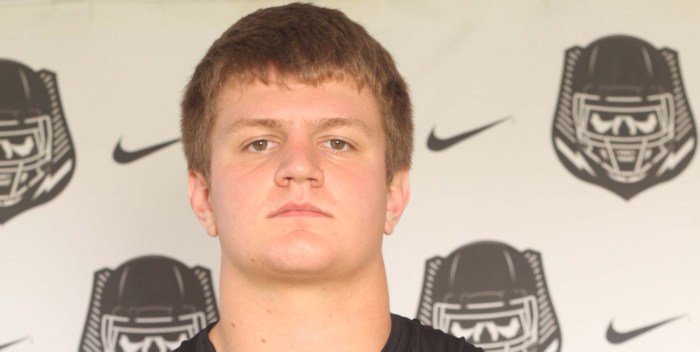 Blake Vinson played all five offensive line position during Saturday's The Opening combine