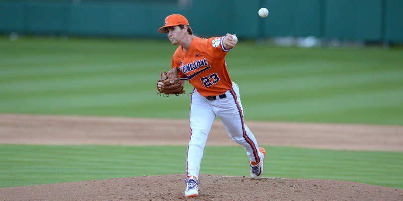 Barnes pitched six strong innings and picked up the win (Photo by David Grooms)