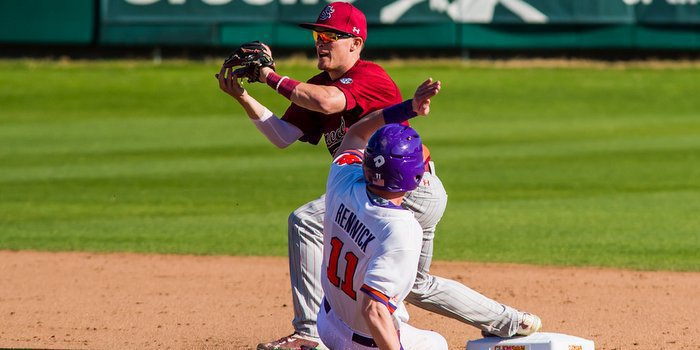 Clemson takes on South Carolina in a three-game series this weekend 