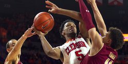 Jaron Blossomgame gives back to Clemson Basketball