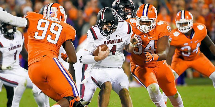 Jake Bentley was hit early and often last year 