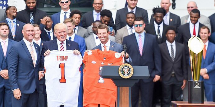 President Donald Trump says the Tigers are