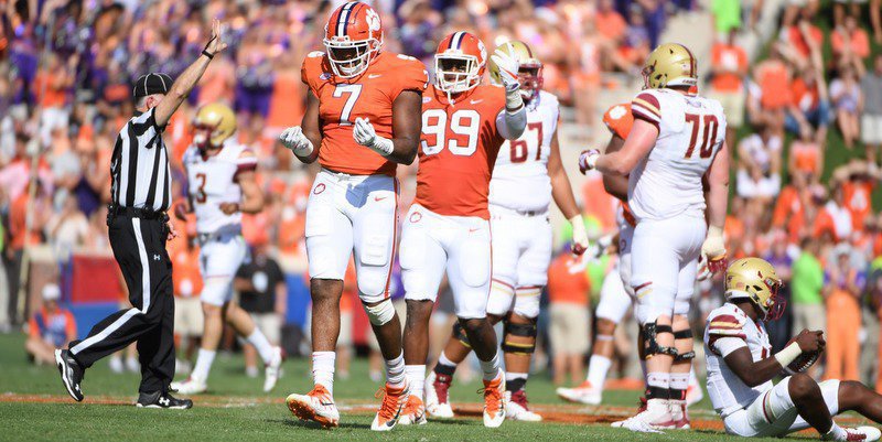 Clemson's defense did its part in the win over Boston College 