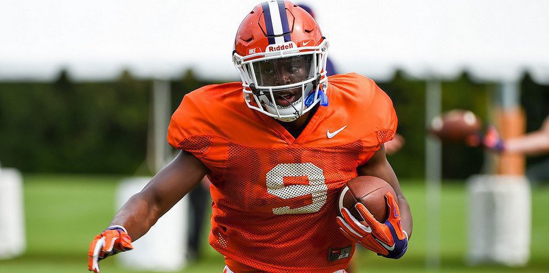 Travis Etienne will likely see his first action Saturday 