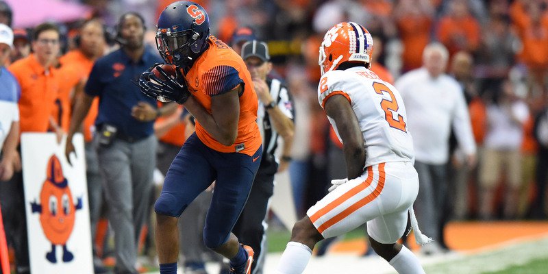 Syracuse managed to get big chunks of yards on the Clemson secondary (Photo by Rich Barnes, USAT)