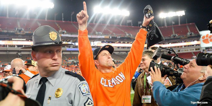 A passionate Dabo Swinney says the game of football mirrors life