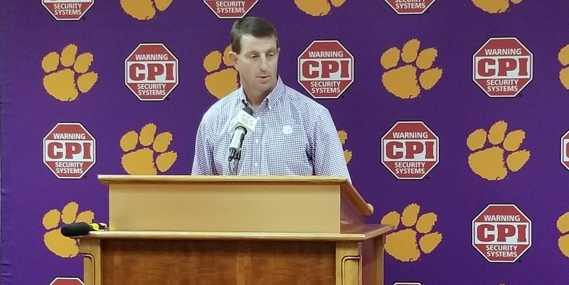 Swinney trolls Doeren, says Tigers can't overlook Florida St. in rivalry showdown
