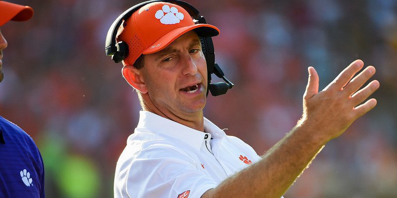Dabo Swinney's Tigers need to win out to advance to ACC title game 