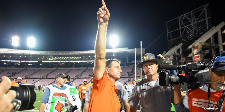Swinney wanted his Tigers to leave no doubt who was the better team Saturday 