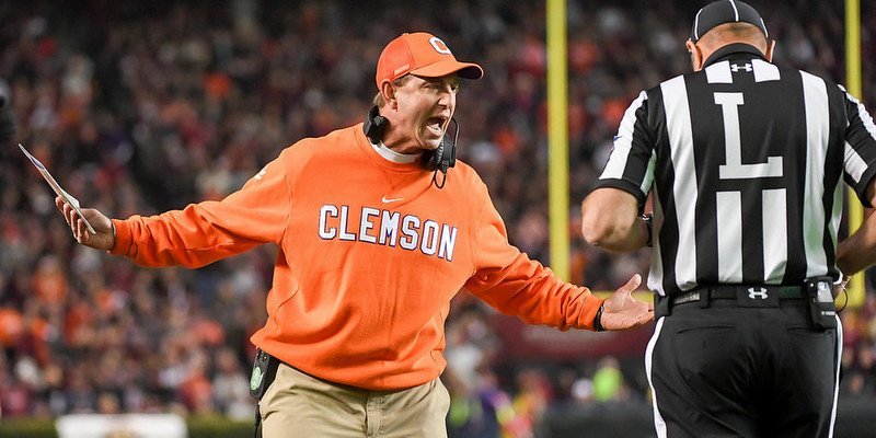 Swinney and the Tigers will spend part of Thursday preparing for the Gamecocks 