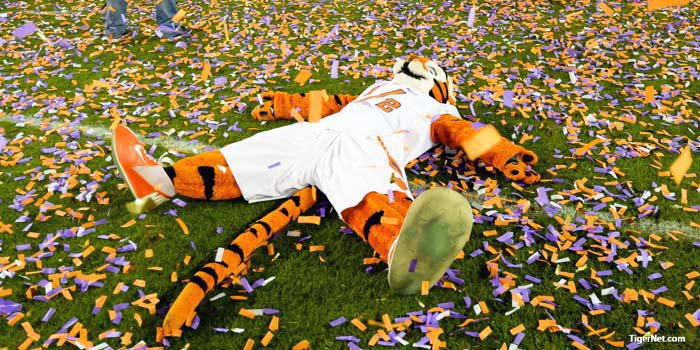Even the Tiger Cub got in on the celebration