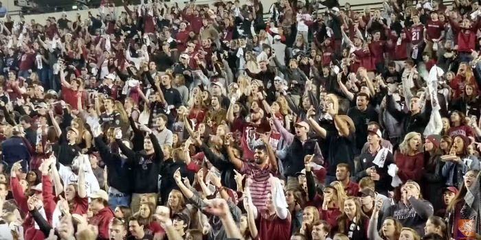 South Carolina students give the universal symbol for number one 
