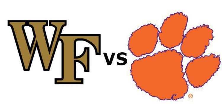 Clemson plays Wake Forest at 3:30 pm Saturday (ABC)