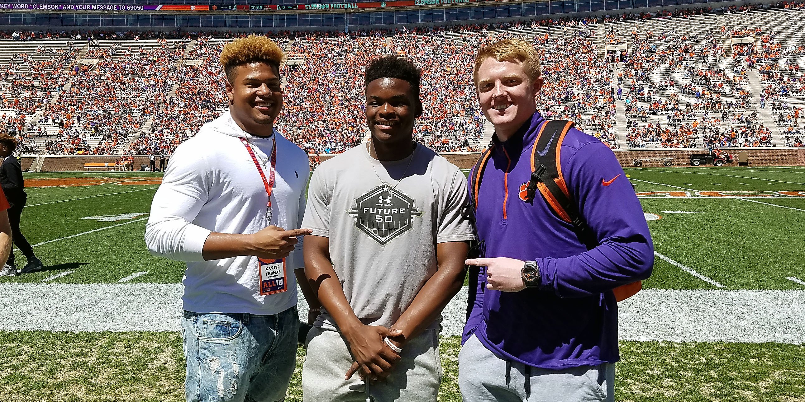 Xavier Thomas, Mike Jones and Jake Venables are three members of the 2018 class 