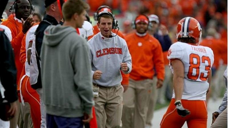 Orange britches and Boston College: Swinney says he isn't here today without that win