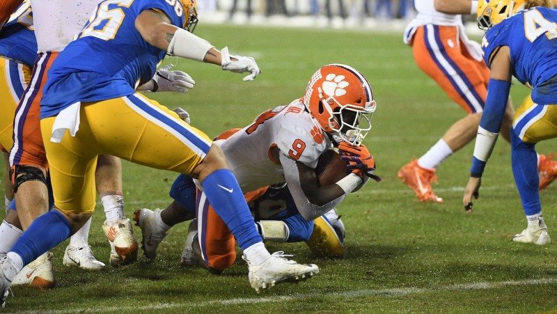Game MVP Travis Etienne 