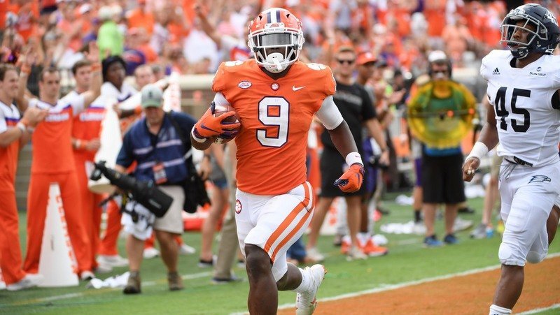 A storm named Etienne helps carry Tigers to 38-7 victory over Georgia Southern