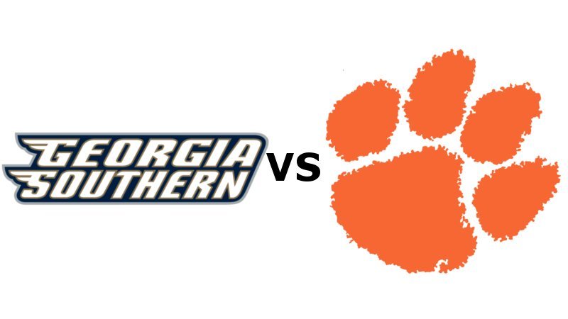 Clemson plays Georgia Southern at noon
