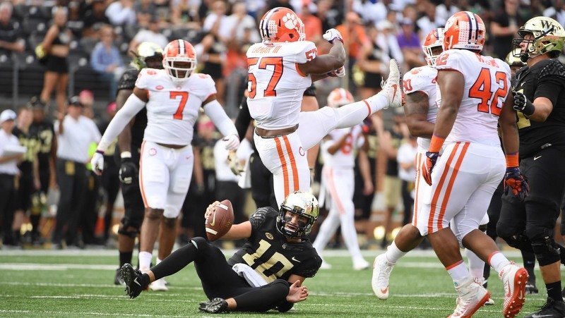 Game notes on Clemson's 63-3 win over Wake Forest