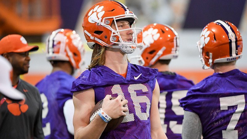 Trevor Lawrence has had his moments in spring practice