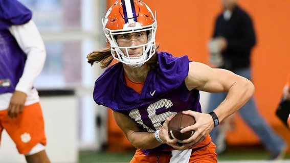 Trevor Lawrence has had his moments early in spring practice