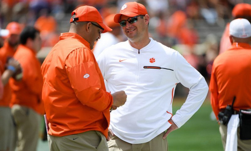 Clemson QBs have coaches smiling in close camp battle