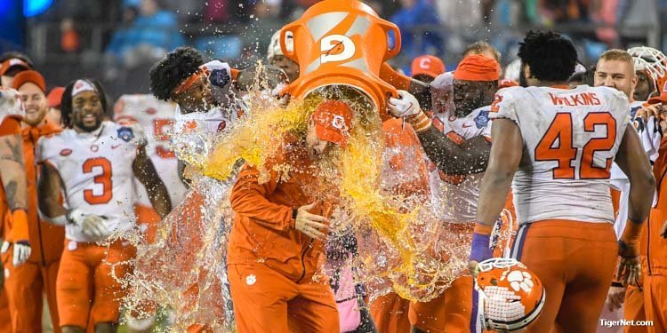 Swinney gets another Gatorade bath after another ACC Championship