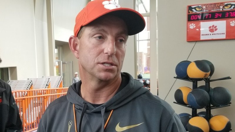 Practice insider: Swinney thrilled after best practice of the spring