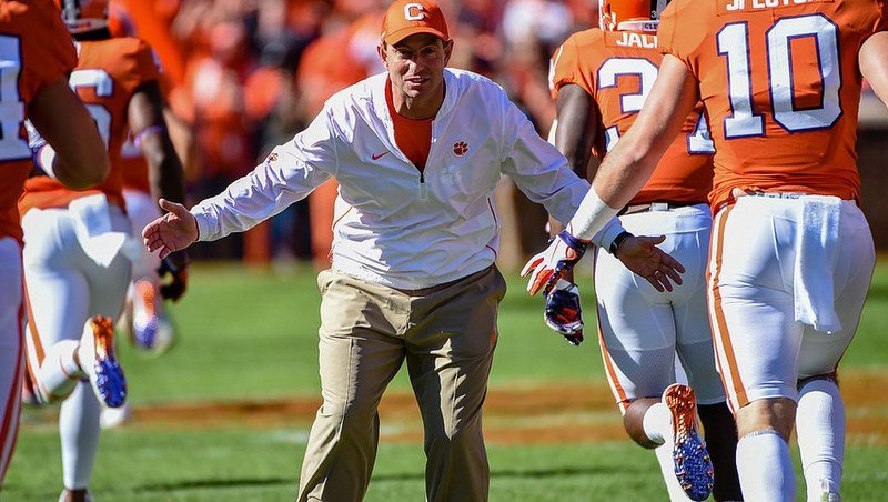 Swinney doesn't agree with Terrell targeting call, updates kickoffs and injuries