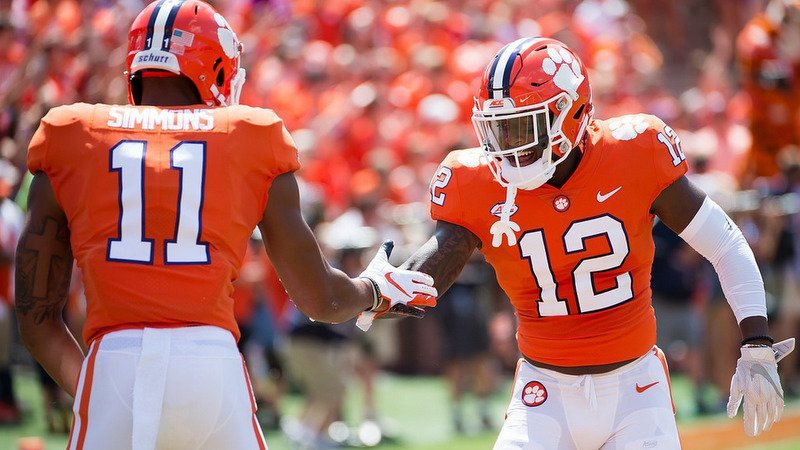 Wallace (12) is part of an experienced Clemson secondary 