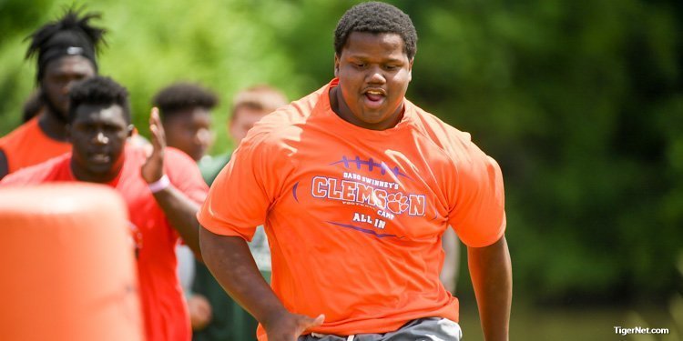 Davis announced a Clemson signing on the first day of early signing period in December and his stock has risen since.