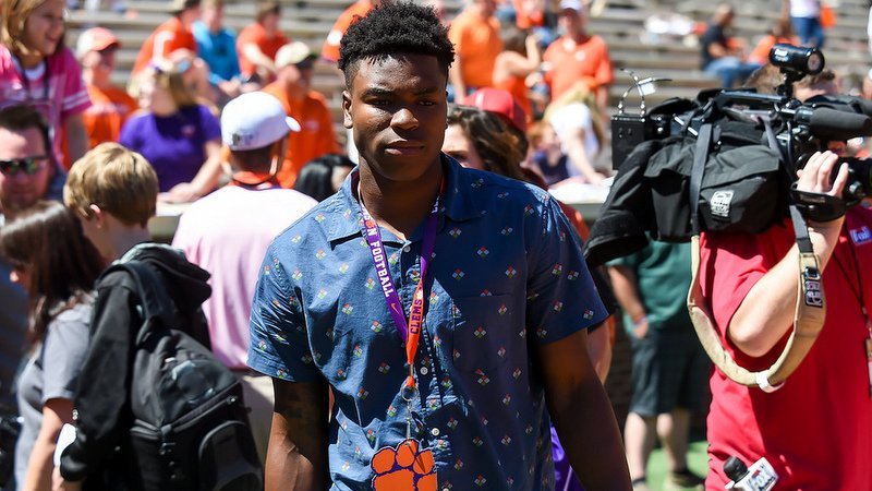 Leon O'Neal on a visit to Clemson for last year's spring game