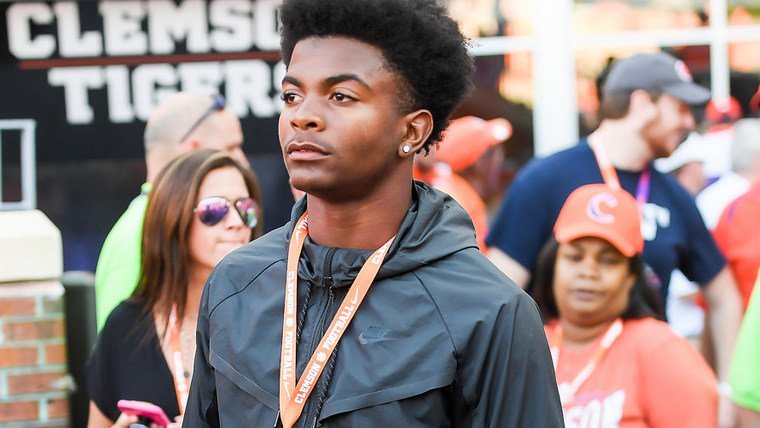 Phillips is shown here on a visit to Clemson last fall 